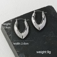 Wholesale Jewelry Ig Style Simple Style Commute V Shape Solid Color Alloy Earrings main image 2