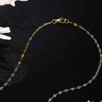 Edelstahl 304 18 Karat Vergoldet Vintage-Stil XUPING Überzug Kette Einfarbig Halskette main image 4