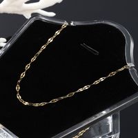 304 Stainless Steel 18K Gold Plated Vintage Style XUPING Plating Chain Solid Color Necklace main image 5