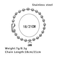 Hip-Hop Streetwear Solid Color 304 Stainless Steel Plating 18K Gold Plated Unisex Bracelets main image 7