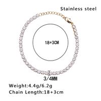 Casual Modern Style Solid Color 304 Stainless Steel 18K Gold Plated Zircon Bracelets In Bulk main image 7