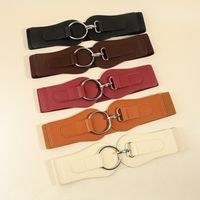 Basic Solid Color Pu Leather Women's Corset Belts main image 4