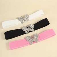 Ig Style Simple Style Butterfly Elastic Band Inlay Rhinestones Women's Corset Belts main image 3