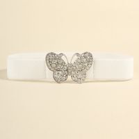 Ig Style Simple Style Butterfly Elastic Band Inlay Rhinestones Women's Corset Belts sku image 3