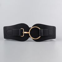 Basic Solid Color Pu Leather Women's Corset Belts sku image 6