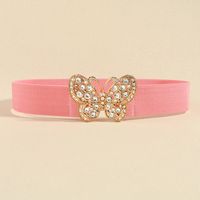 Ig Style Simple Style Butterfly Elastic Band Inlay Rhinestones Women's Corset Belts sku image 6