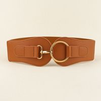 Basic Solid Color Pu Leather Women's Corset Belts sku image 8