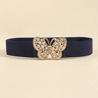 Ig Style Simple Style Butterfly Elastic Band Inlay Rhinestones Women's Corset Belts sku image 7