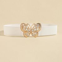 Ig Style Simple Style Butterfly Elastic Band Inlay Rhinestones Women's Corset Belts sku image 8