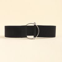 Simple Style Solid Color Elastic Band Women's Corset Belts sku image 1