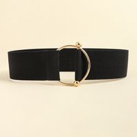 Simple Style Solid Color Elastic Band Women's Corset Belts sku image 10