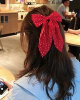 Women's Simple Style Polka Dots Bow Knot Cloth Hair Clip main image 3