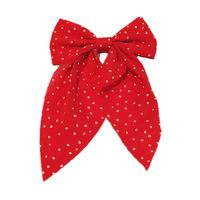 Women's Simple Style Polka Dots Bow Knot Cloth Hair Clip main image 5