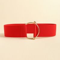 Simple Style Solid Color Elastic Band Women's Corset Belts sku image 12