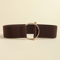 Simple Style Solid Color Elastic Band Women's Corset Belts sku image 14