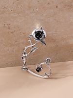 1 Piece IG Style Retro Simple Style Rose Alloy Silver Plated Ear Cuffs main image 3