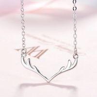 Simple Style Antlers Copper Necklace In Bulk main image 3