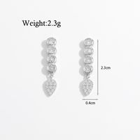 1 Pair Elegant Sweet Flower Snake Snowflake Plating Hollow Out Inlay Sterling Silver Pearl Zircon White Gold Plated Rhodium Plated Ear Studs sku image 2