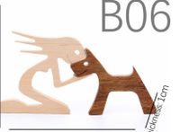 Cute Simple Style Dog Wood Ornaments Artificial Decorations sku image 7