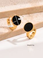 1 Pair Modern Style Simple Style Circle Plating Inlay 304 Stainless Steel Acrylic 14K Gold Plated Ear Cuffs main image 8