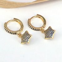 1 Piece Sweet Simple Style Star Plating Inlay Copper Zircon 18k Gold Plated Ear Cuffs main image 4