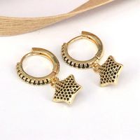 1 Piece Sweet Simple Style Star Plating Inlay Copper Zircon 18k Gold Plated Ear Cuffs main image 6