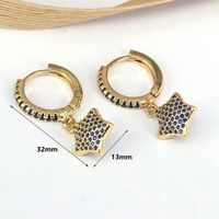 1 Piece Sweet Simple Style Star Plating Inlay Copper Zircon 18k Gold Plated Ear Cuffs main image 9