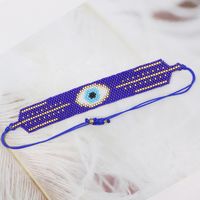Ethnic Style Bohemian Devil's Eye Palm Glass Beaded Handmade Unisex Bracelets sku image 3