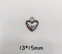 Simple Style Round Heart Shape Plastic Plating Charms sku image 5