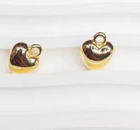 Simple Style Round Heart Shape Plastic Plating Charms sku image 3