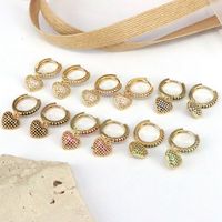 1 Piece Simple Style Heart Shape Plating Inlay Copper Zircon 18k Gold Plated Ear Cuffs main image 1