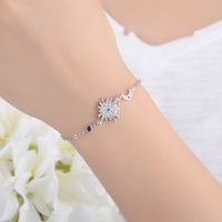 Wholesale Simple Style Classic Style Star Copper Inlay Rhinestones Bracelets main image 2