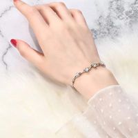 Le Cuivre De Base Style Moderne Style Classique Incruster Fleur Zircon Bracelets main image 10