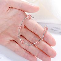 Copper Cute Lady Sweet Inlay Geometric Round Artificial Crystal Bracelets main image 3