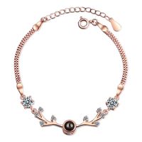 Ig Style Antlers Copper Zircon Bracelets In Bulk main image 6