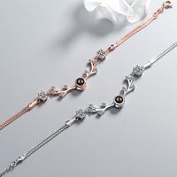 Ig Style Antlers Copper Zircon Bracelets In Bulk main image 7