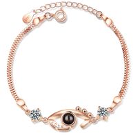 Simple Style Eye Copper Zircon Bracelets In Bulk main image 6