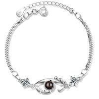 Einfacher Stil Auge Kupfer Zirkon Armbänder In Masse main image 3