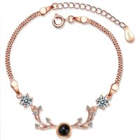 Simple Style Deer Copper Zircon Bracelets In Bulk main image 6
