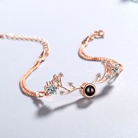 Simple Style Deer Copper Zircon Bracelets In Bulk main image 5