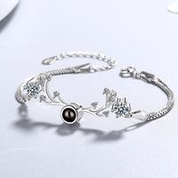 Style Simple Cerf Le Cuivre Zircon Bracelets En Masse sku image 1