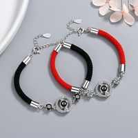 Style Simple Rond Corde Le Cuivre Incruster Zircon Coupler Bracelets main image 1