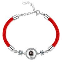 Style Simple Rond Corde Le Cuivre Incruster Zircon Coupler Bracelets sku image 1