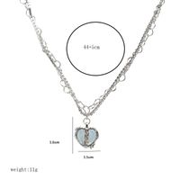 Einfacher Stil Pendeln Farbblock Kupfer Opal Halskette Mit Anhänger In Masse main image 2