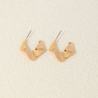 1 Piece Simple Style Commute C Shape Solid Color Plating Alloy Ear Studs sku image 1