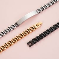 Simple Style Solid Color 304 Stainless Steel Plating Unisex Bracelets main image 3