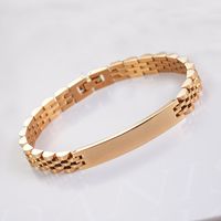 Simple Style Solid Color 304 Stainless Steel Plating Unisex Bracelets sku image 2