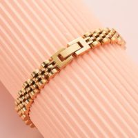 Simple Style Solid Color 304 Stainless Steel Plating Unisex Bracelets main image 8