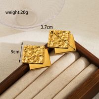 1 Pair Simple Style Classic Style Solid Color Butterfly Plating Stainless Steel 18k Gold Plated Ear Studs main image 2