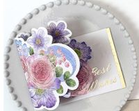Birthday Pastoral Flower Paper Party Card sku image 1